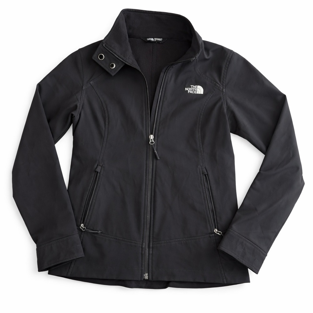 The North Face Black Softshell Jacket Full Zip Lightweight Women’s Size Small - Picture 1 of 7